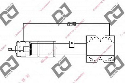 DJ PARTS ds1238hs -  Амортизатор